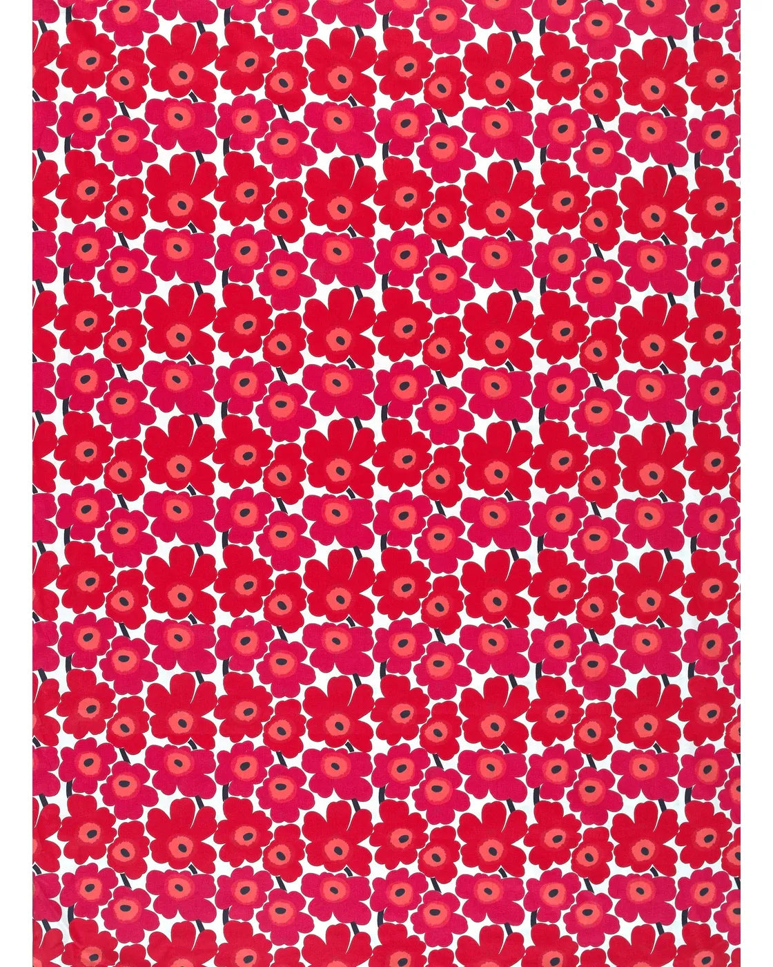 Marimekko Mini Unikko Cotton Fabric - Pink (Per 1/2 Metre)