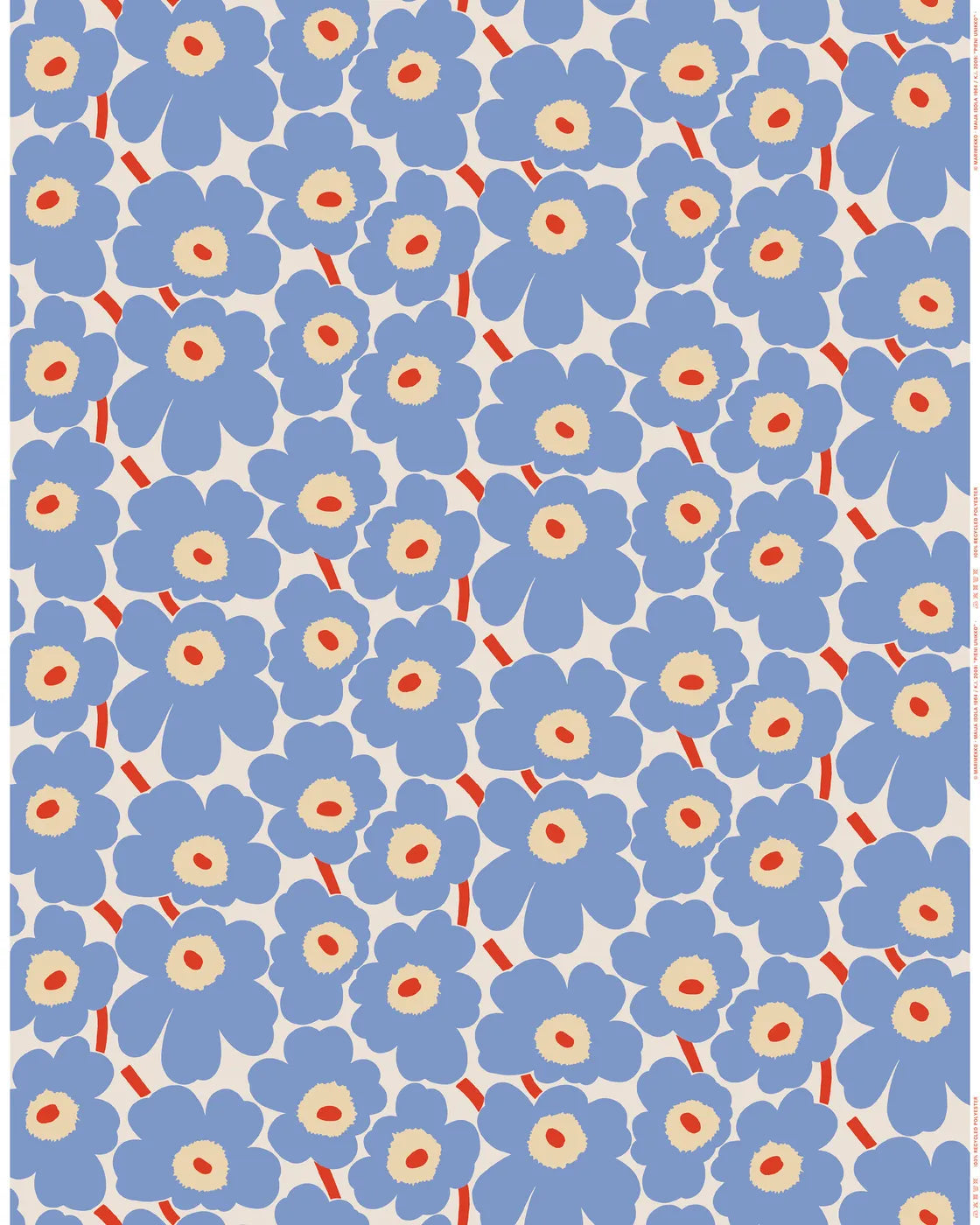 PIENI UNIKKO　143×150　大判　ヴィンテージ Marimekko Pieni Unikko Outdoor Fabric (per 1/2M) – The Sewing Club