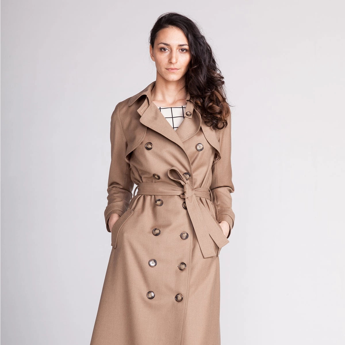 Patterned 2025 trench coat