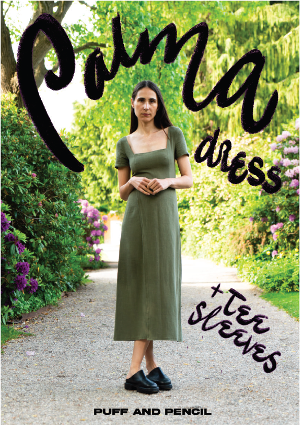 Puff and Pencil Palma Dress with Tee Sleeves - Paper Pattern