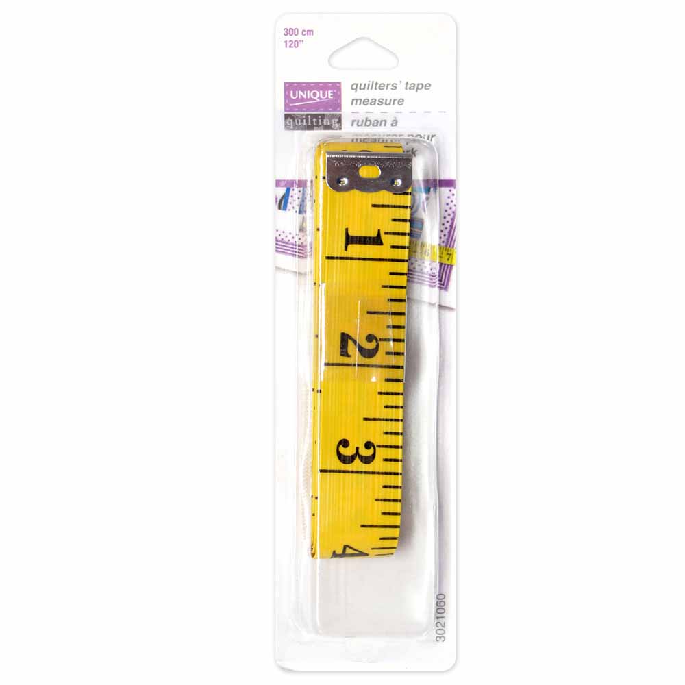 UNIQUE Quilters' Tape Measure - Extra Long - 300cm (120″)