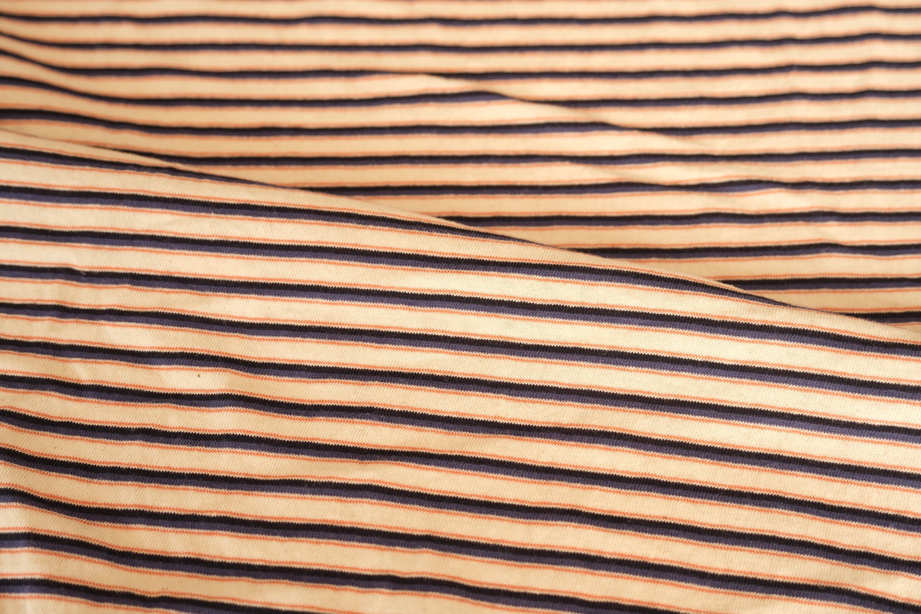 100% Cotton Retro Stripe Jersey (per 1/2M)