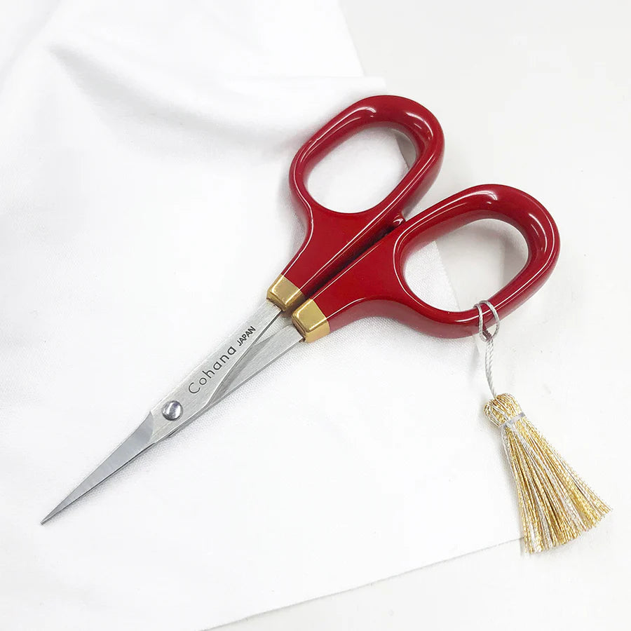 Cohana Small Scissors with Lacquered Handles (Shunuri) (45-140)