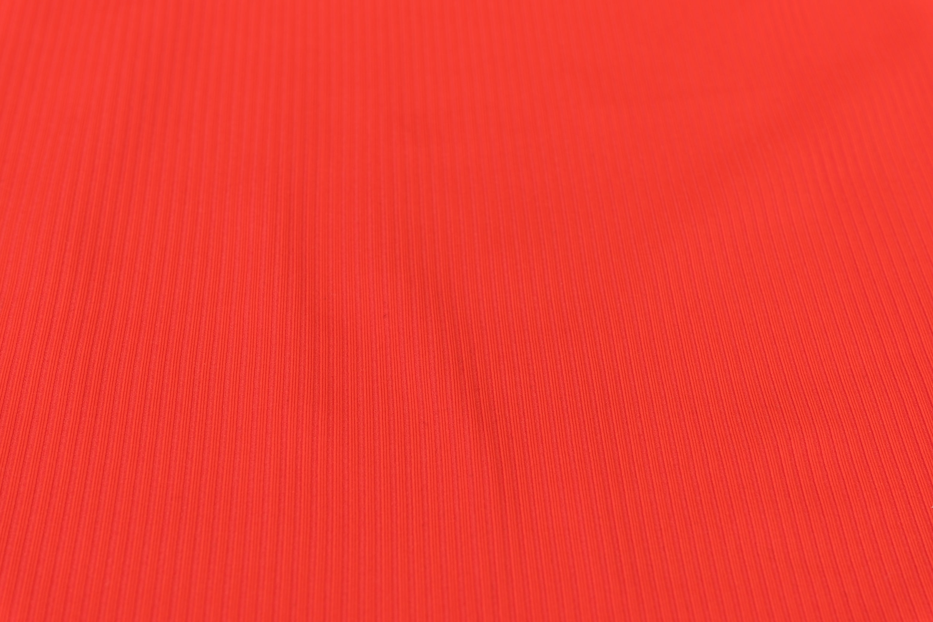Recycled Poly Ribbed Swimwear Fabric - Cherry Red - Per 1/2M