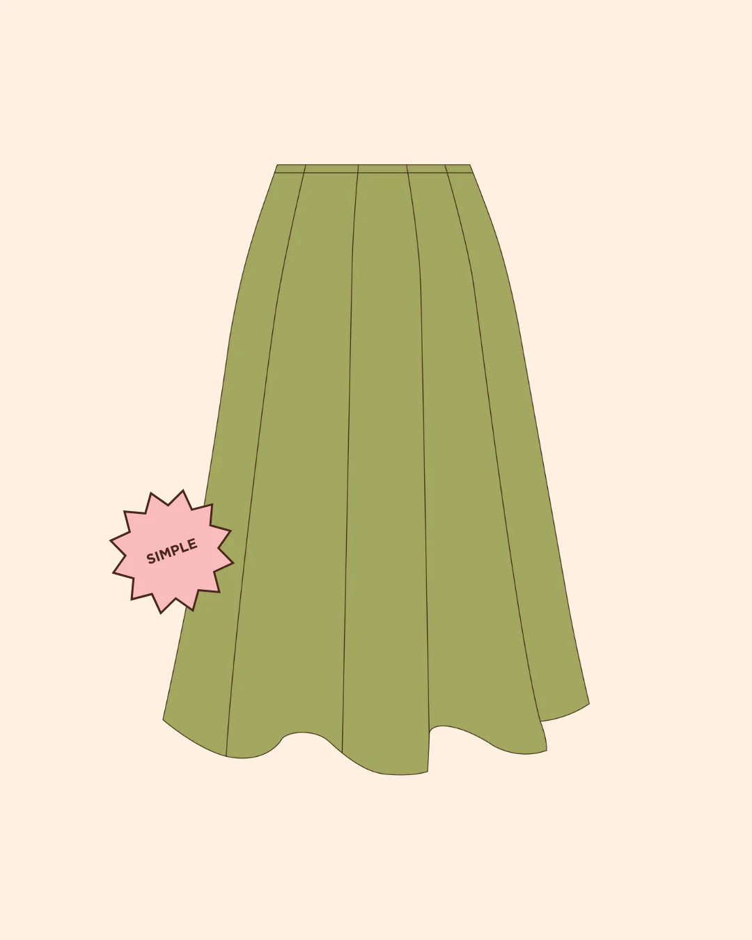 Syd Graham Patterns Saundra Skirt - PDF Pattern