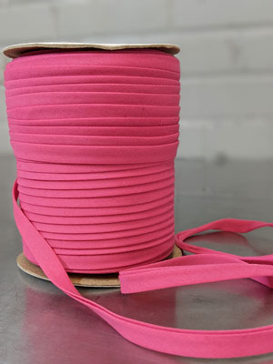 Double Fold POLY-COTTON Bias Binding 13mm / 0.5" (per 10cm) - Multiple Colours