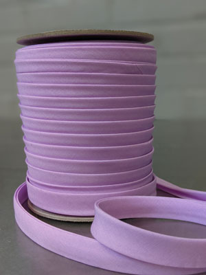 Double Fold POLY-COTTON Bias Binding 13mm / 0.5" (per 10cm) - Multiple Colours