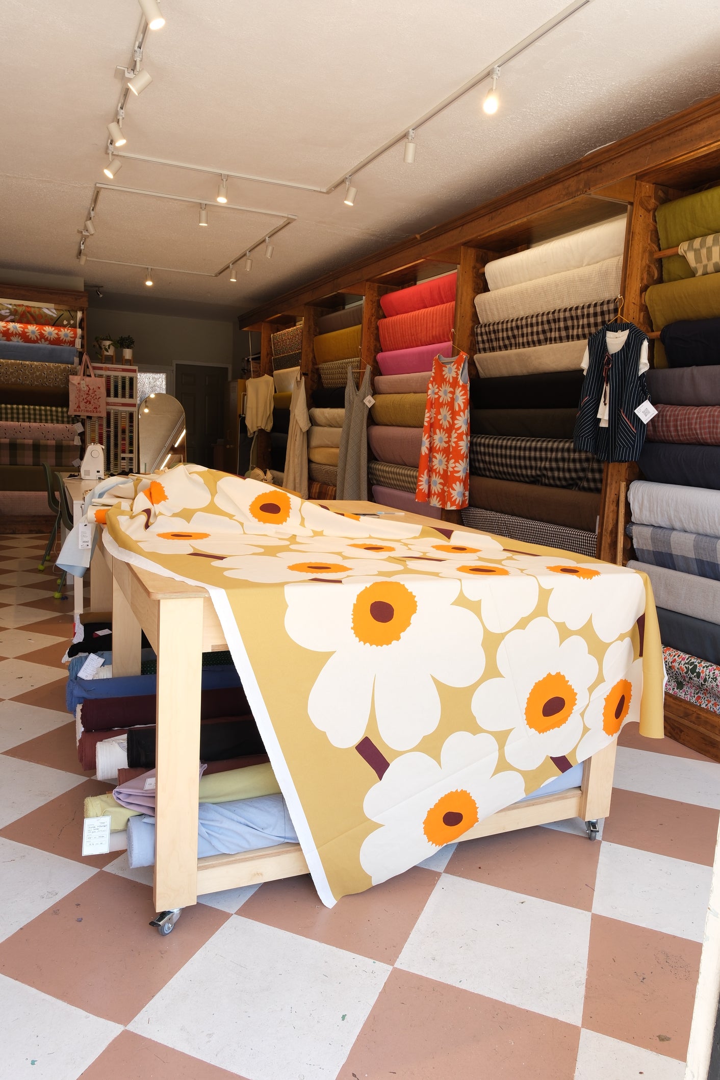 Marimekko Unikko Cotton Fabric (per 1/2 M)