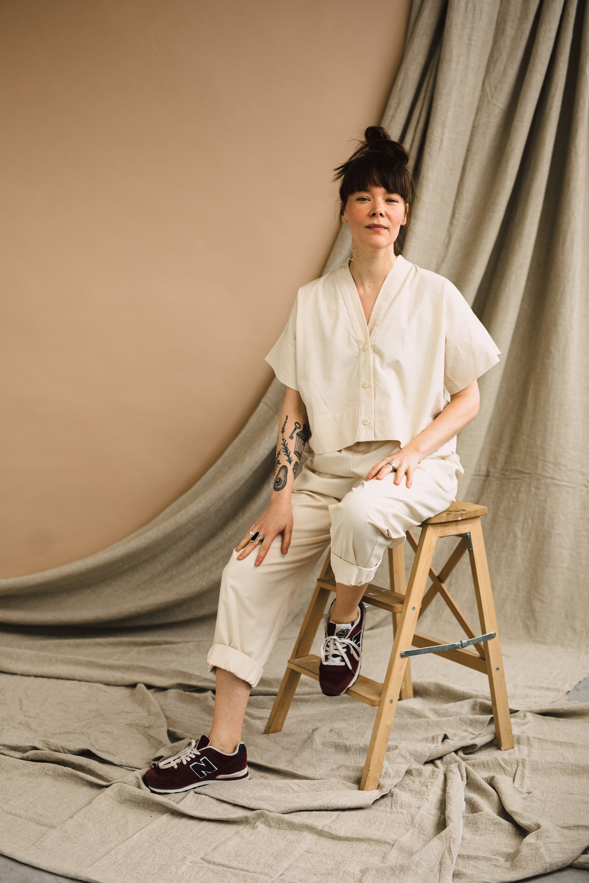 Birgitta Helmersson Zero Waste Cropped Shirt - PDF Pattern