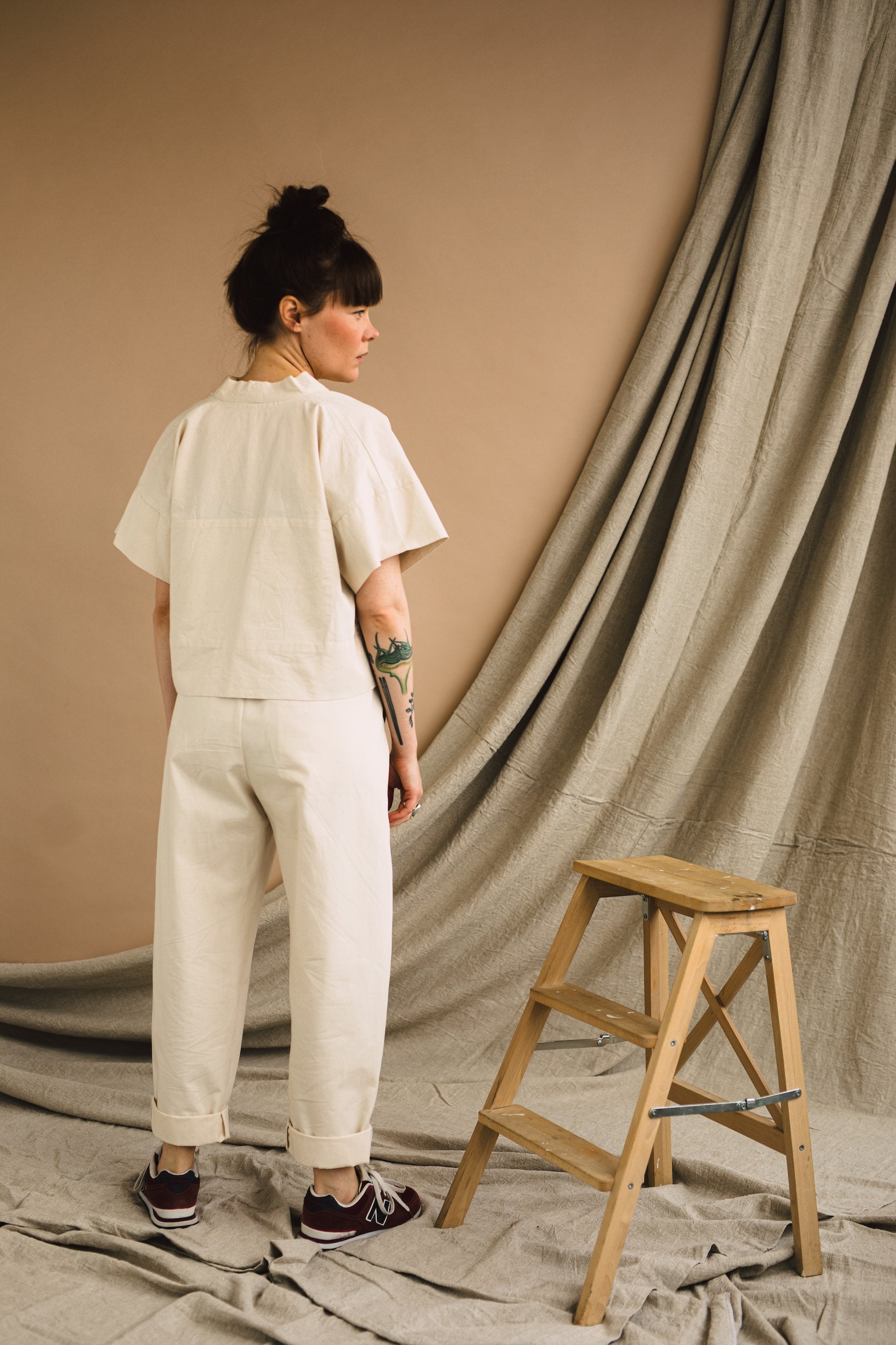 Birgitta Helmersson Zero Waste Cropped Shirt - PDF Pattern