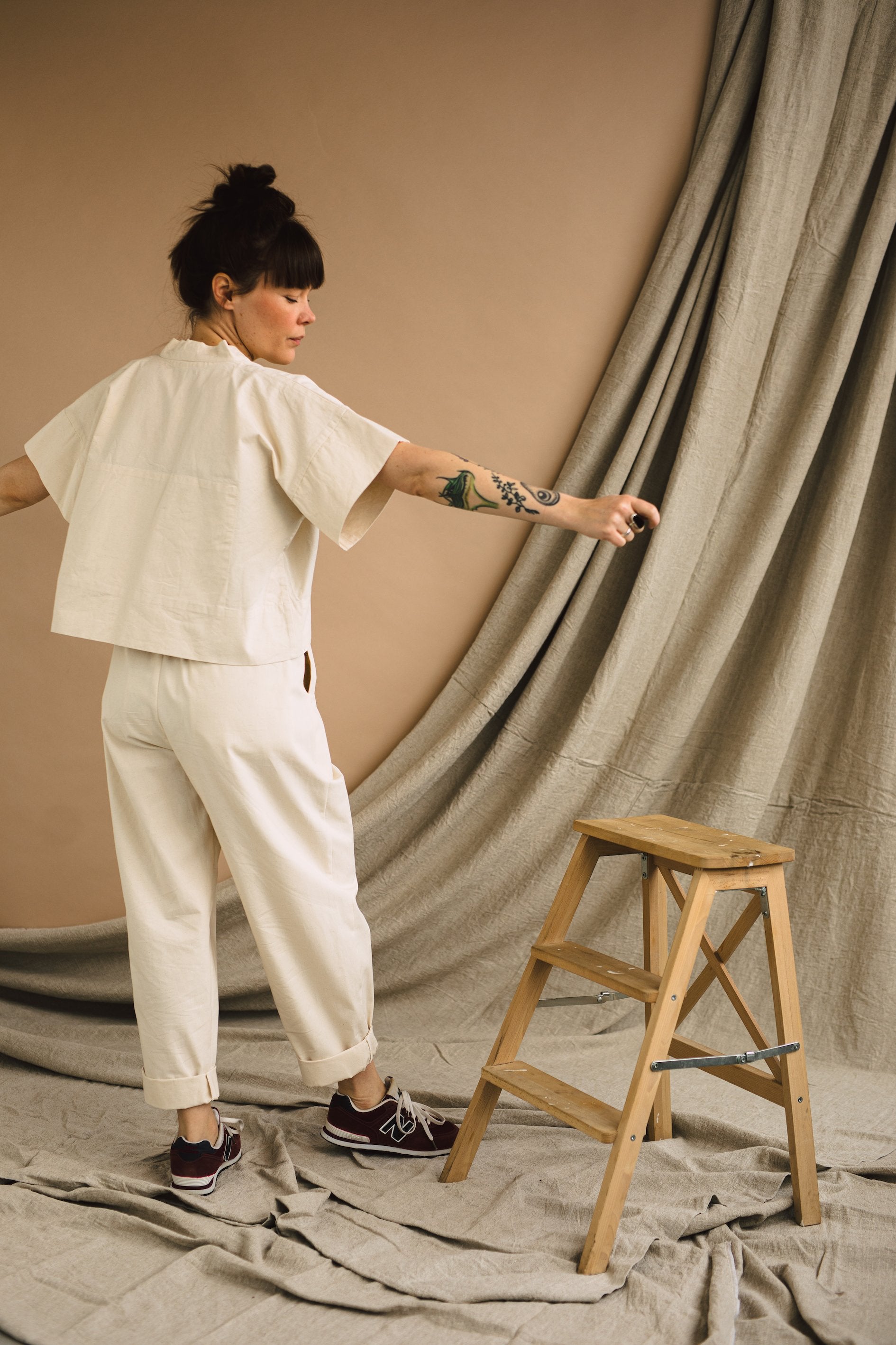 Birgitta Helmersson Zero Waste Cropped Shirt - PDF Pattern