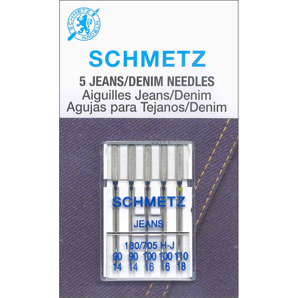 Assorted SCHMETZ #1836 Denim Needles - Pack of 5