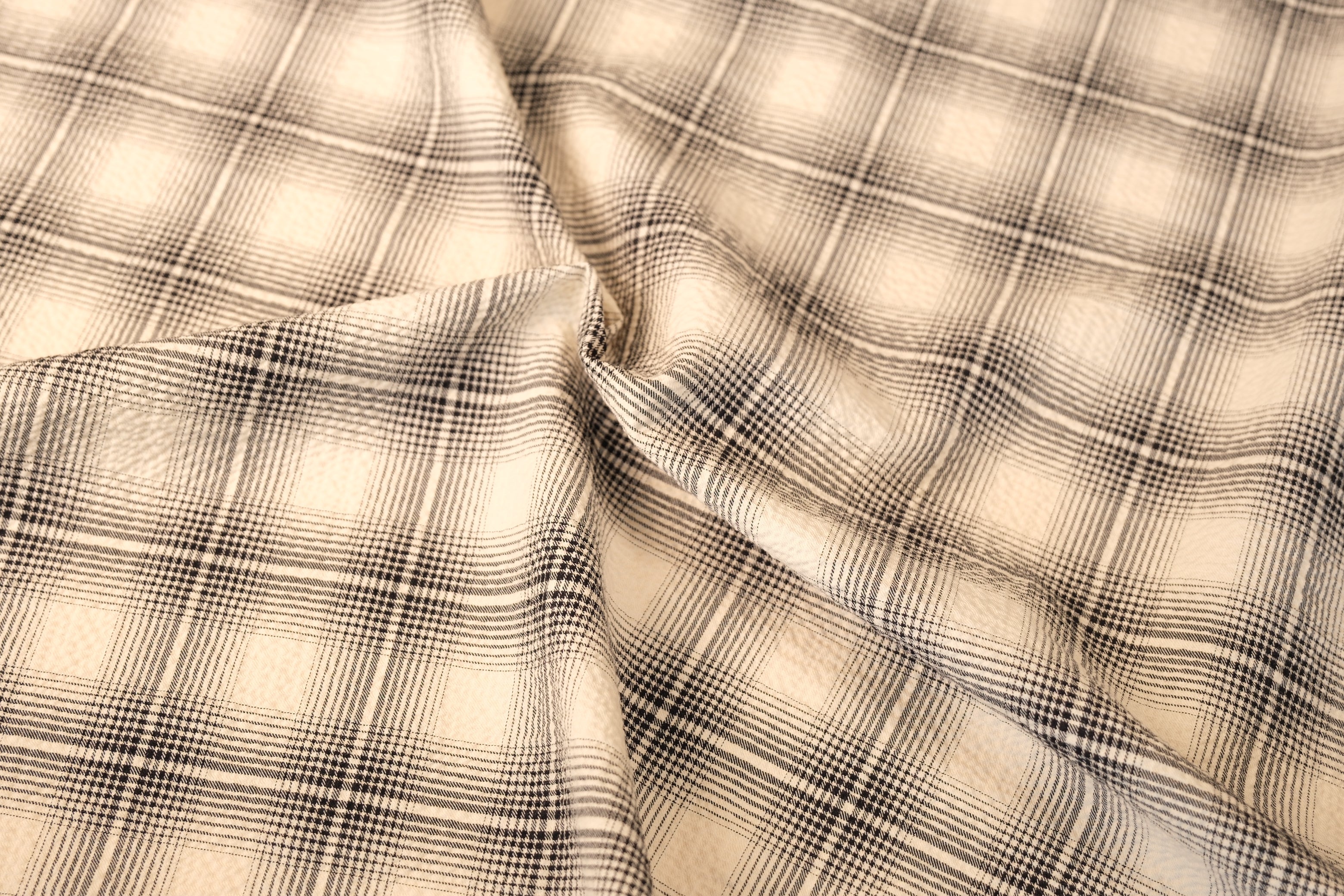 Seersucker Check - 98% Cotton, 2% Spandex (Per 1/2 M)