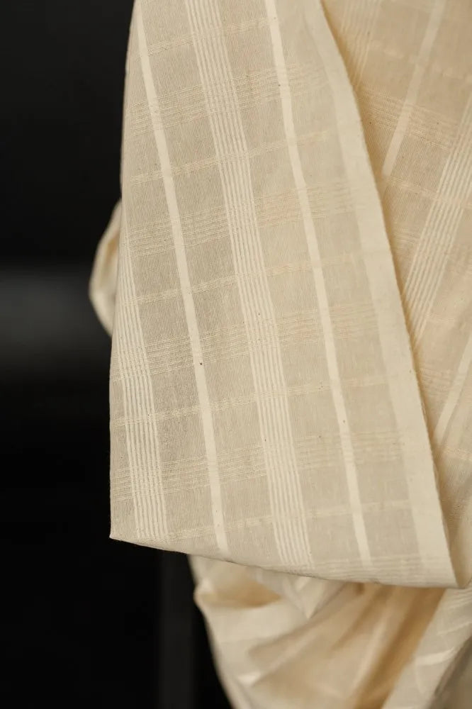 Merchant & Mills Natural Indian Cotton Textured Check (Per 1/2 M)