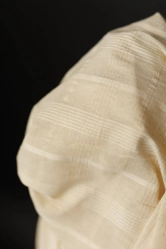 Merchant & Mills Natural Indian Cotton Textured Check (Per 1/2 M)