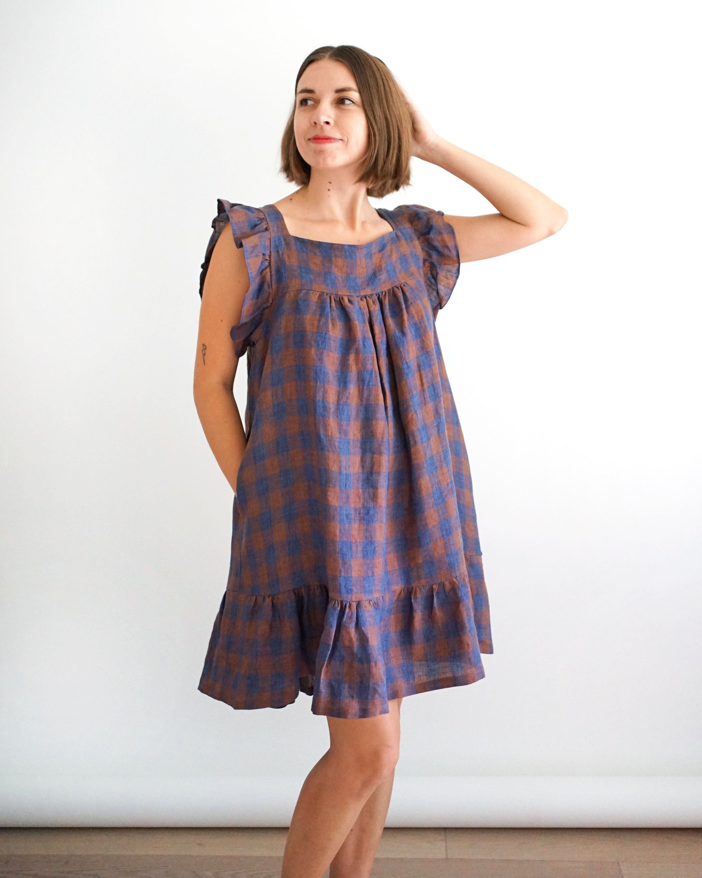 Matchy Matchy Sewing Club Champagne Field Dress - PDF Pattern