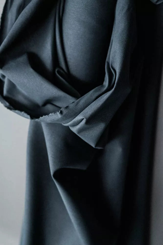 Merchant and Mills Flax/Cotton Dry Oilskin - Indigo (per 1/2 M)