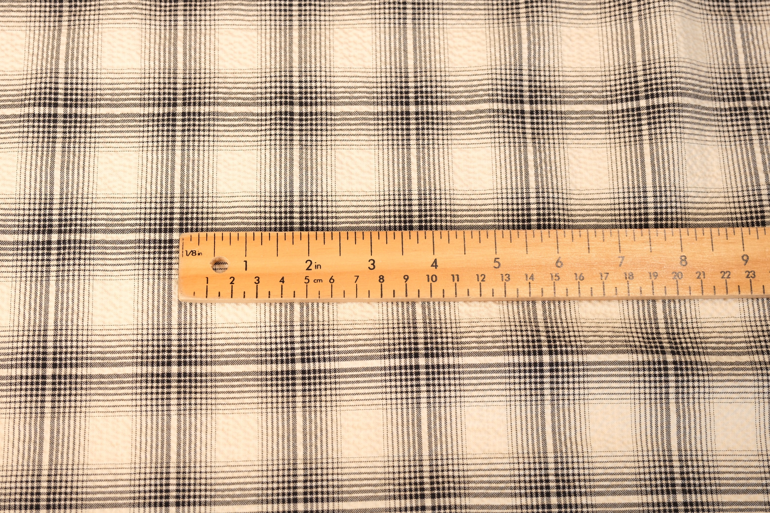 Seersucker Check - 98% Cotton, 2% Spandex (Per 1/2 M)