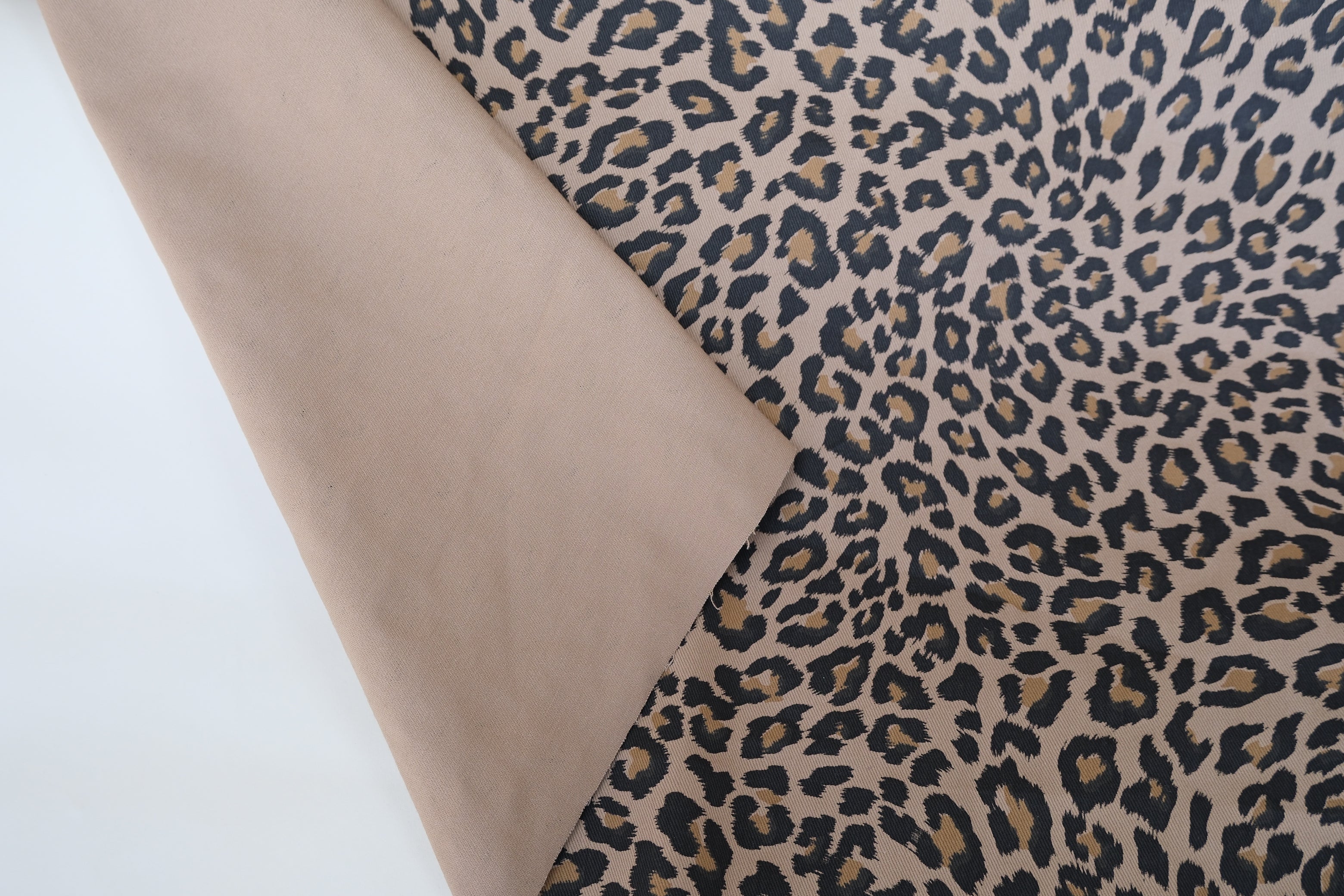 Leopard Print Cotton Denim - per 1/2M