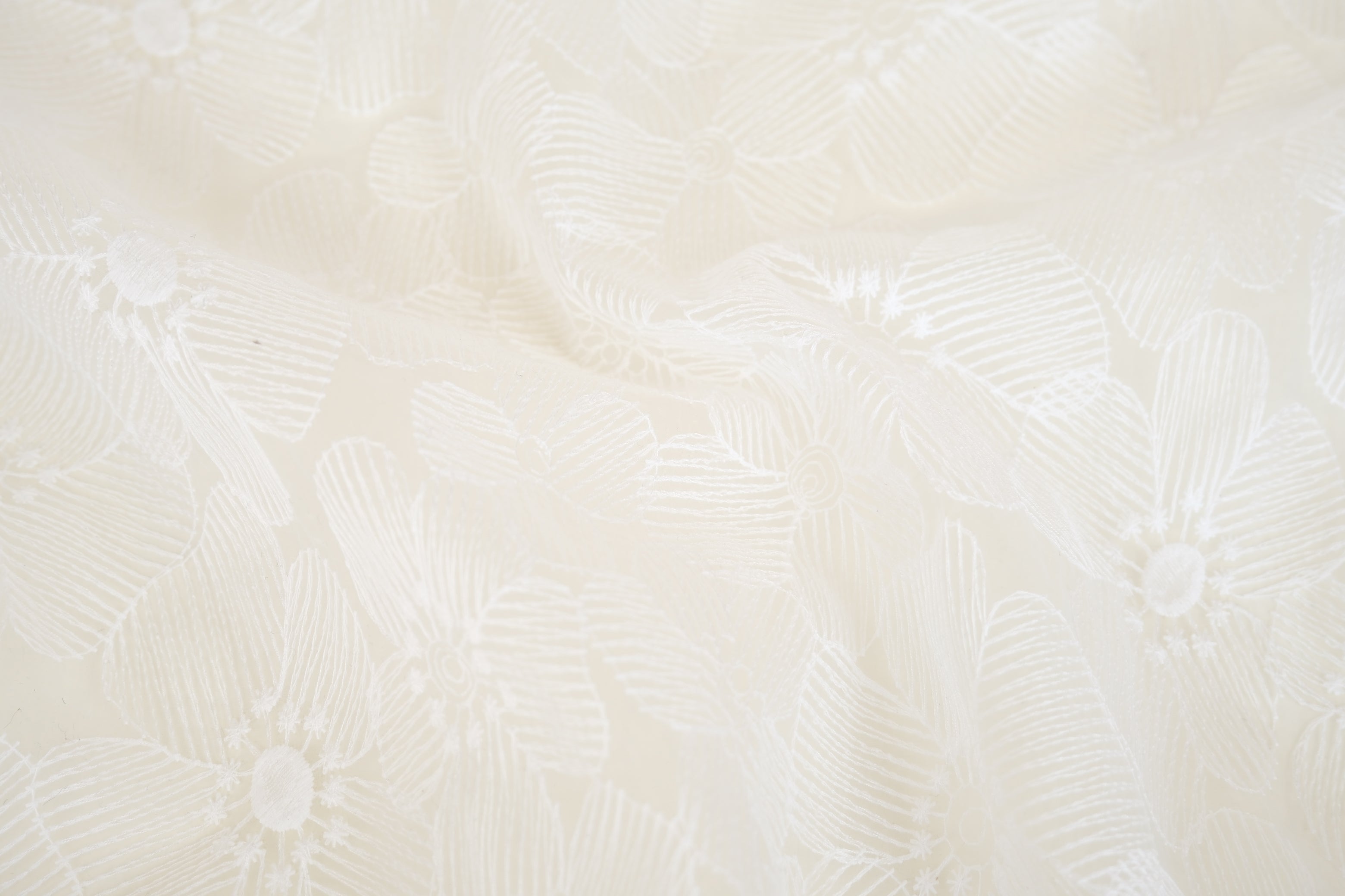 Floral Embroidered Chiffon (per 1/2M)