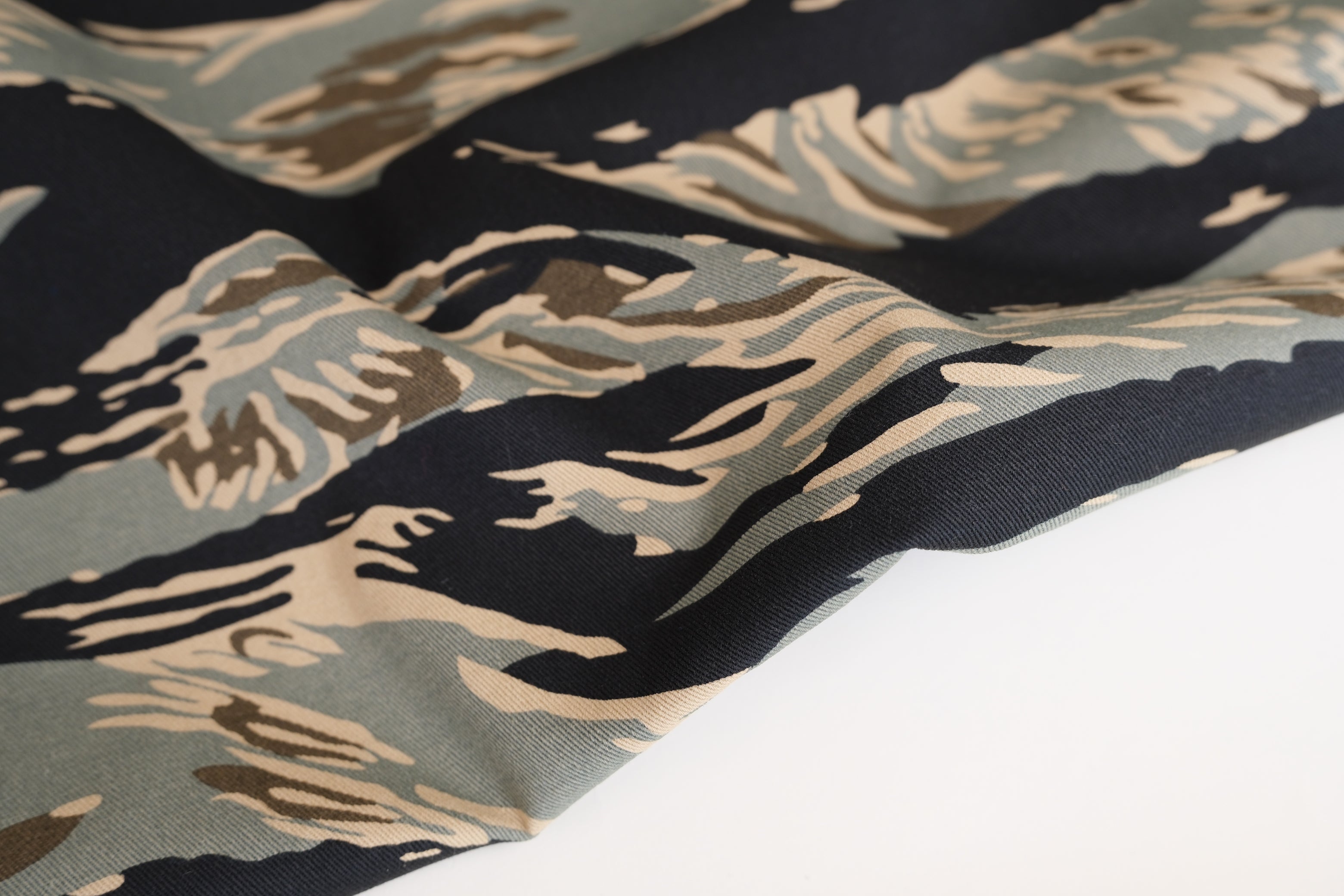 Vietnam Tiger Stripe Camo Twill - 100% Cotton - per 1/2M