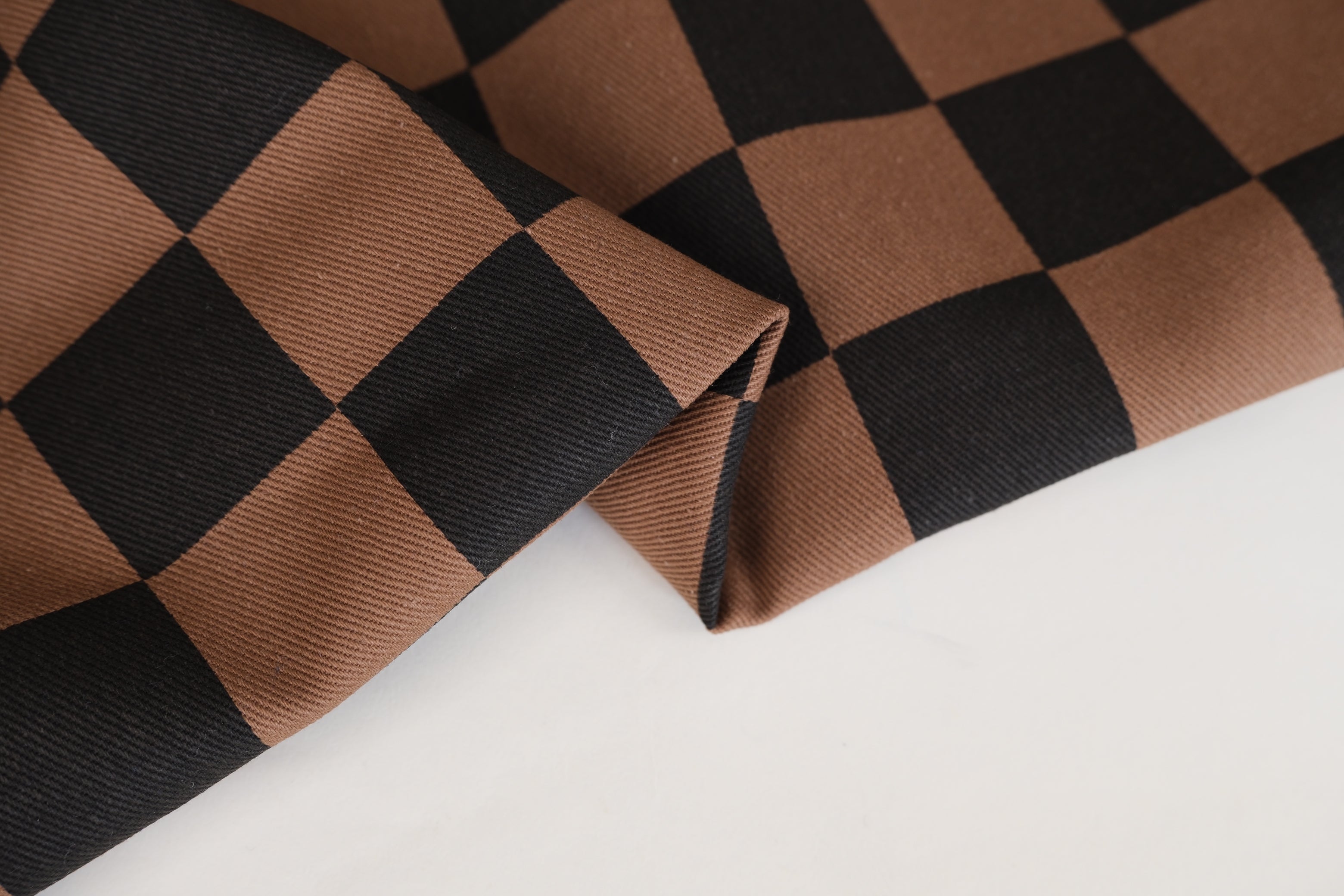 Checker Printed 100% Cotton Denim (per 1/2M)