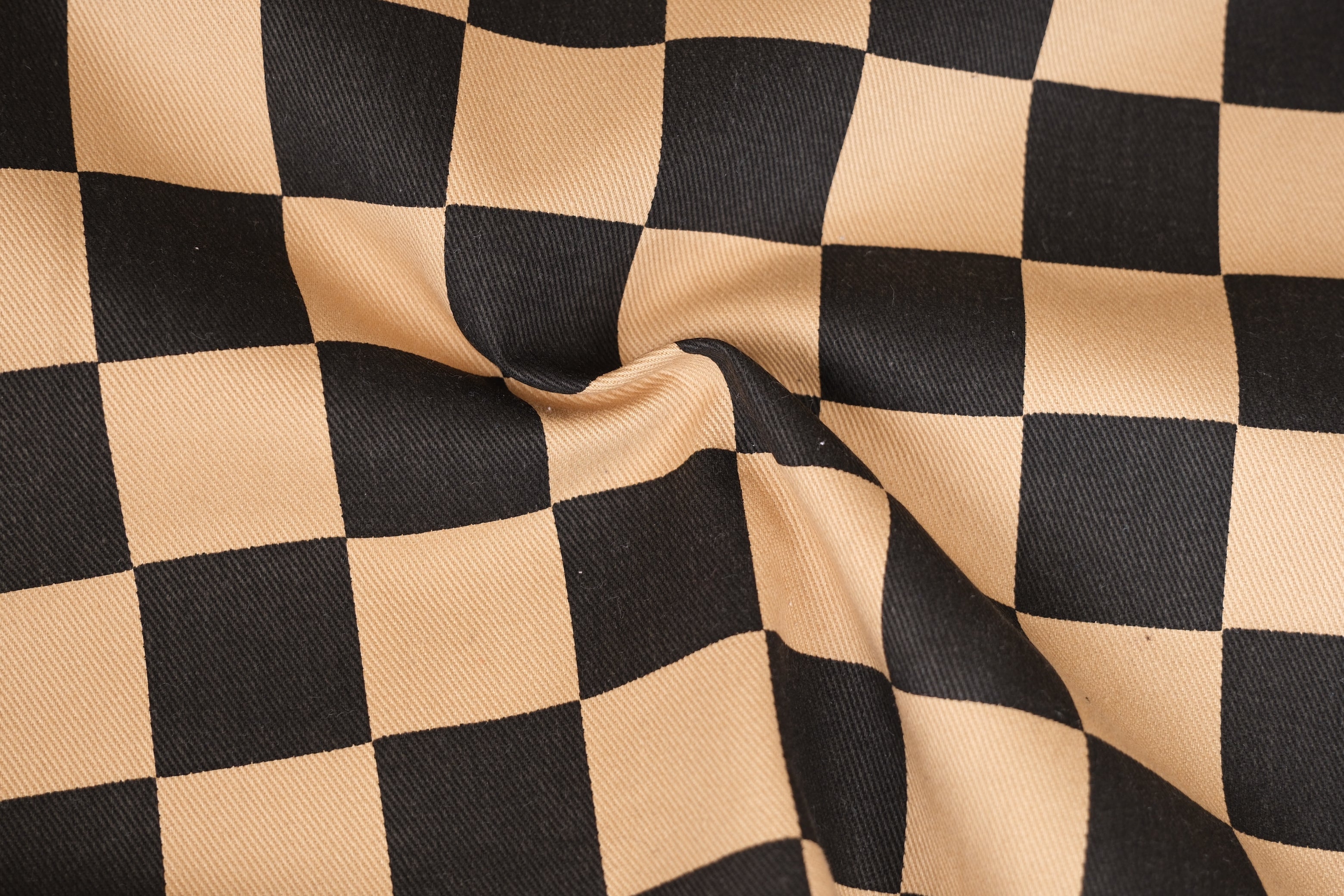 Checker Printed 100% Cotton Denim (per 1/2M)