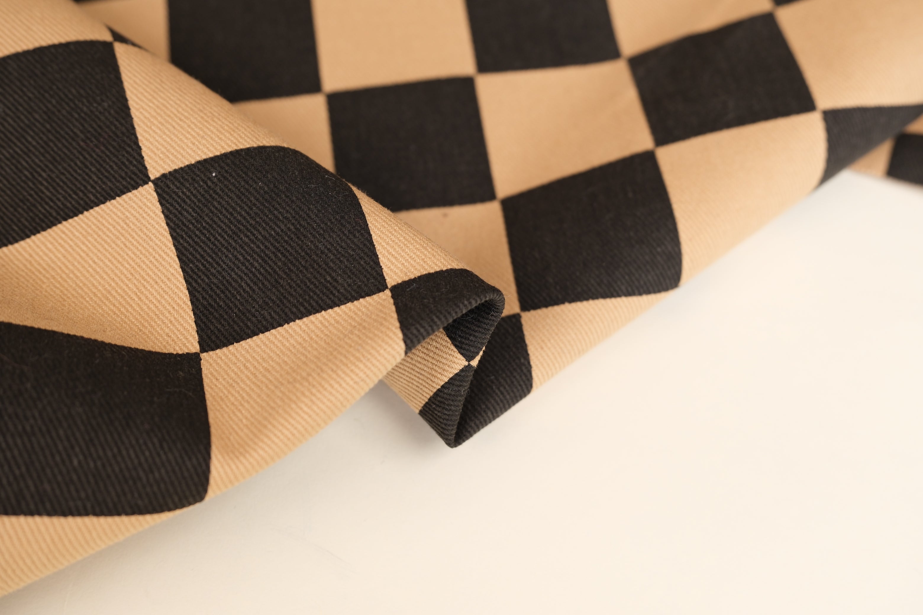 Checker Printed 100% Cotton Denim (per 1/2M)