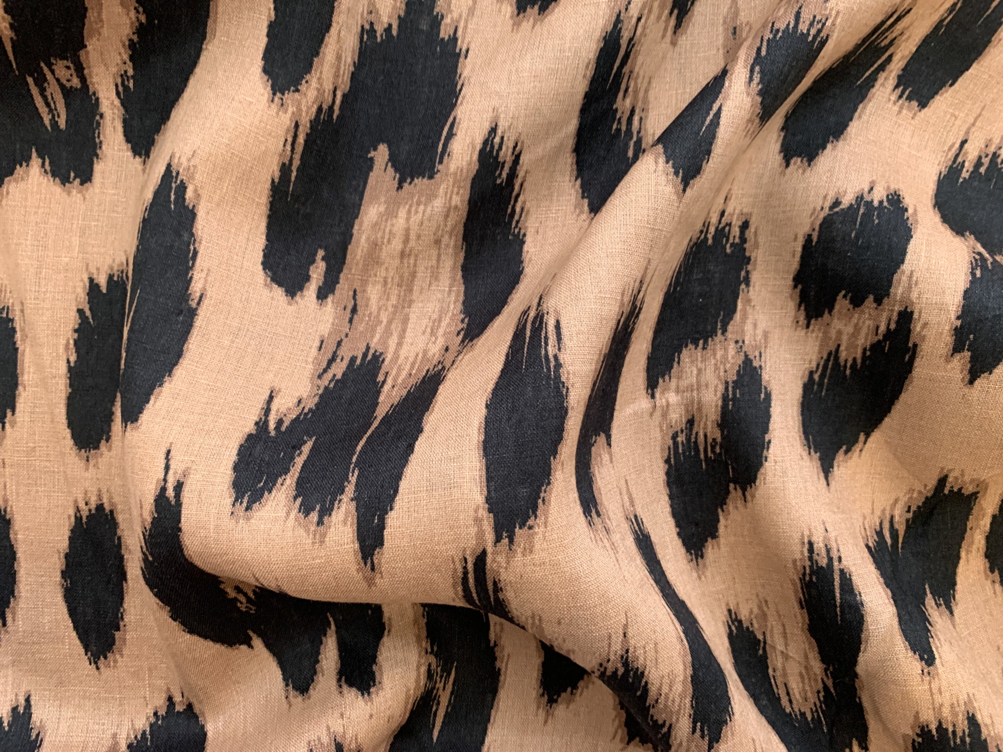 Leopard Print Linen (per 1/2 metre) *Miri's Fave! – The Sewing Club