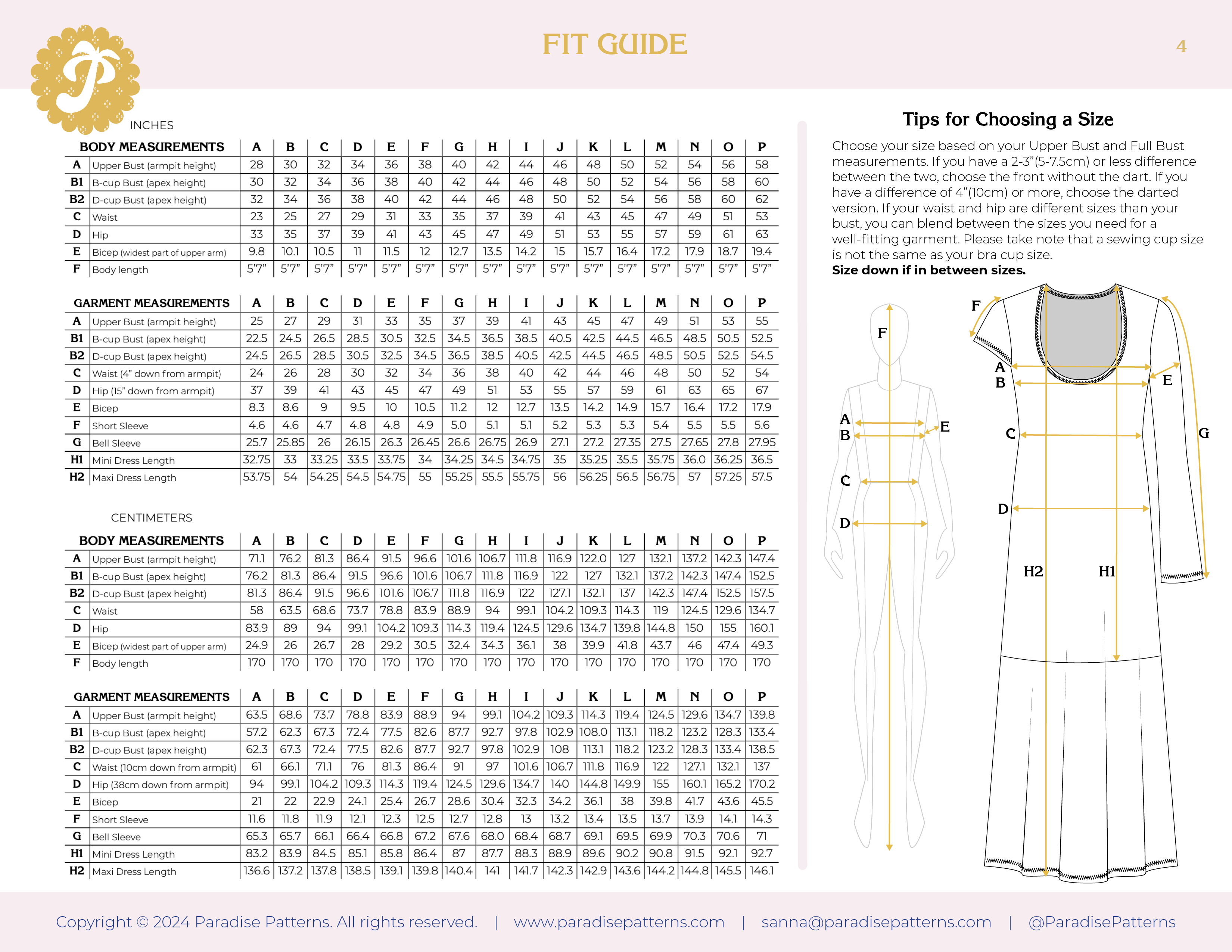 Paradise Patterns Honeygirl Dress Expansion - PDF Pattern
