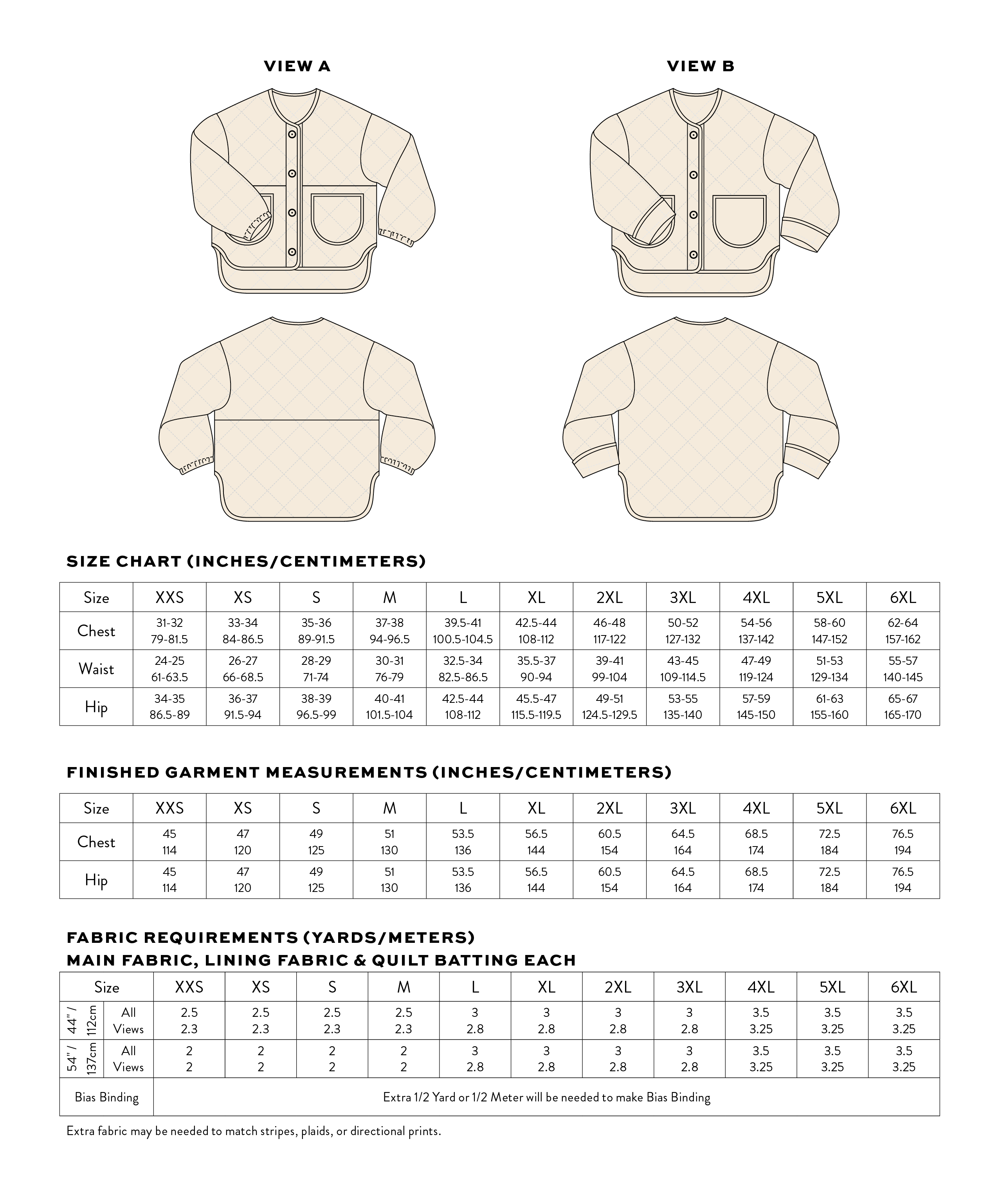 Matchy Matchy Sewing Club Homebody Quilted Jacket - PDF Pattern