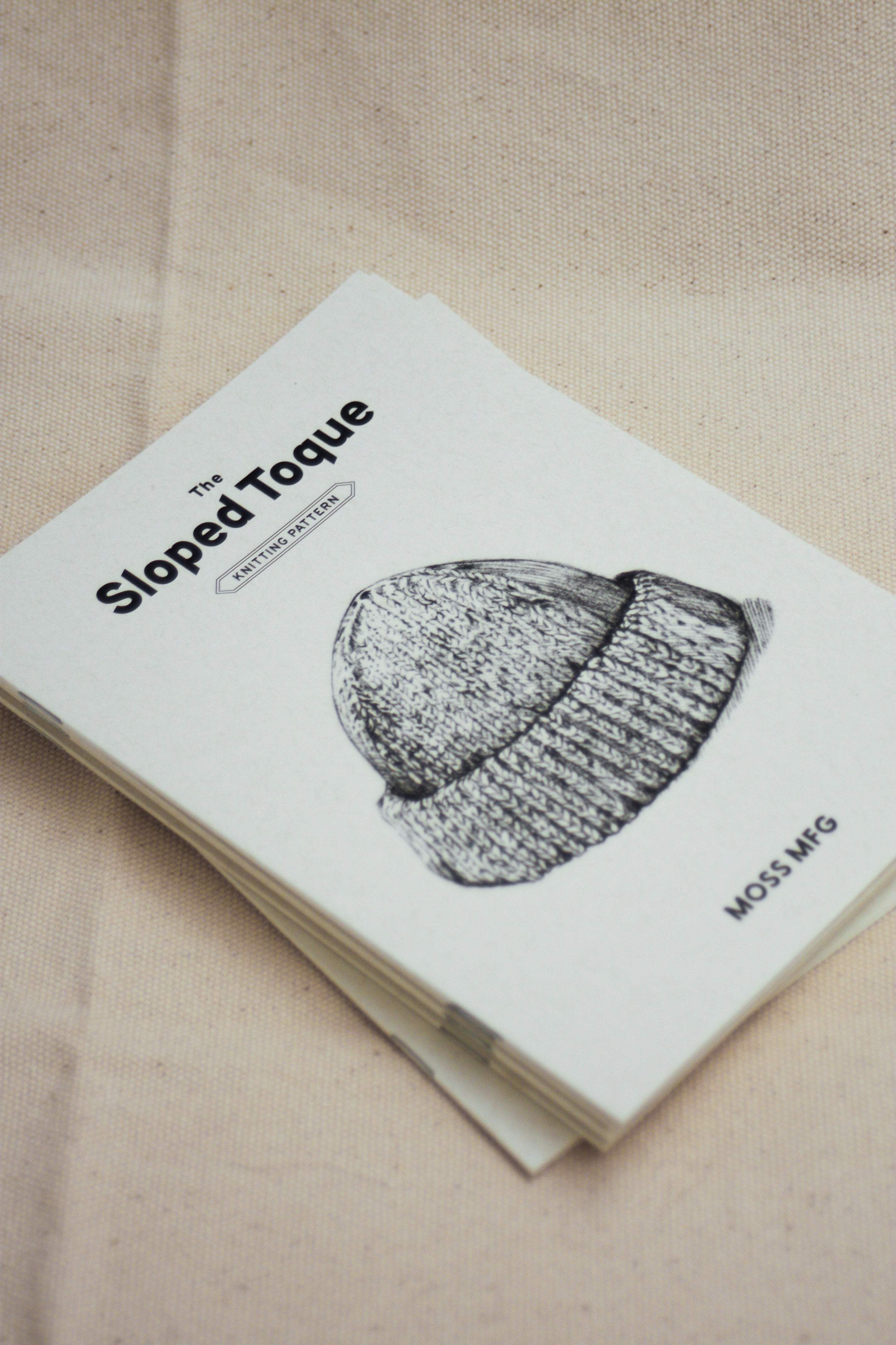 The Sloped Toque Knitting Pattern - Moss Mfg
