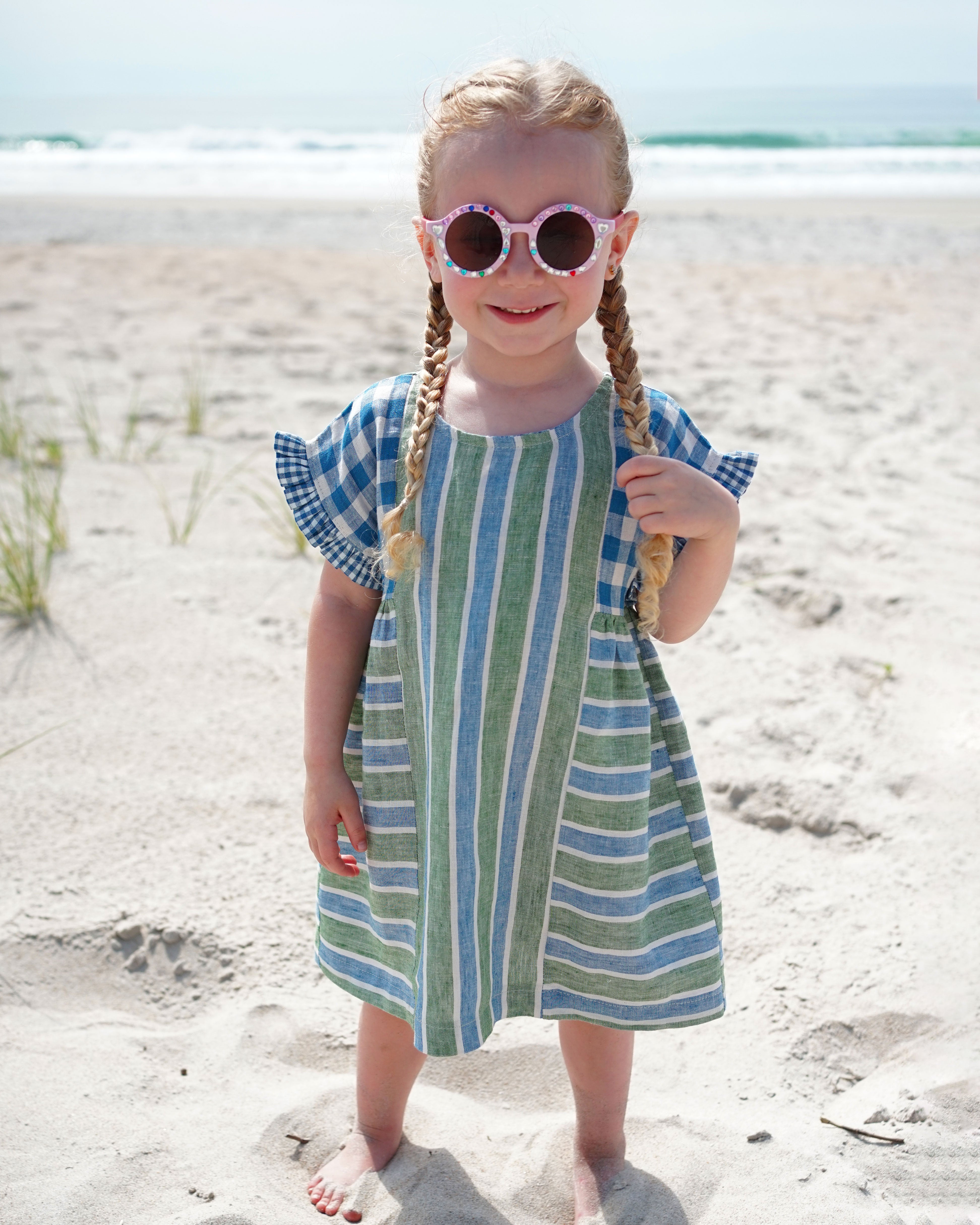 Matchy Matchy Sewing Club KIDS Collage Gather Dress - PDF Pattern
