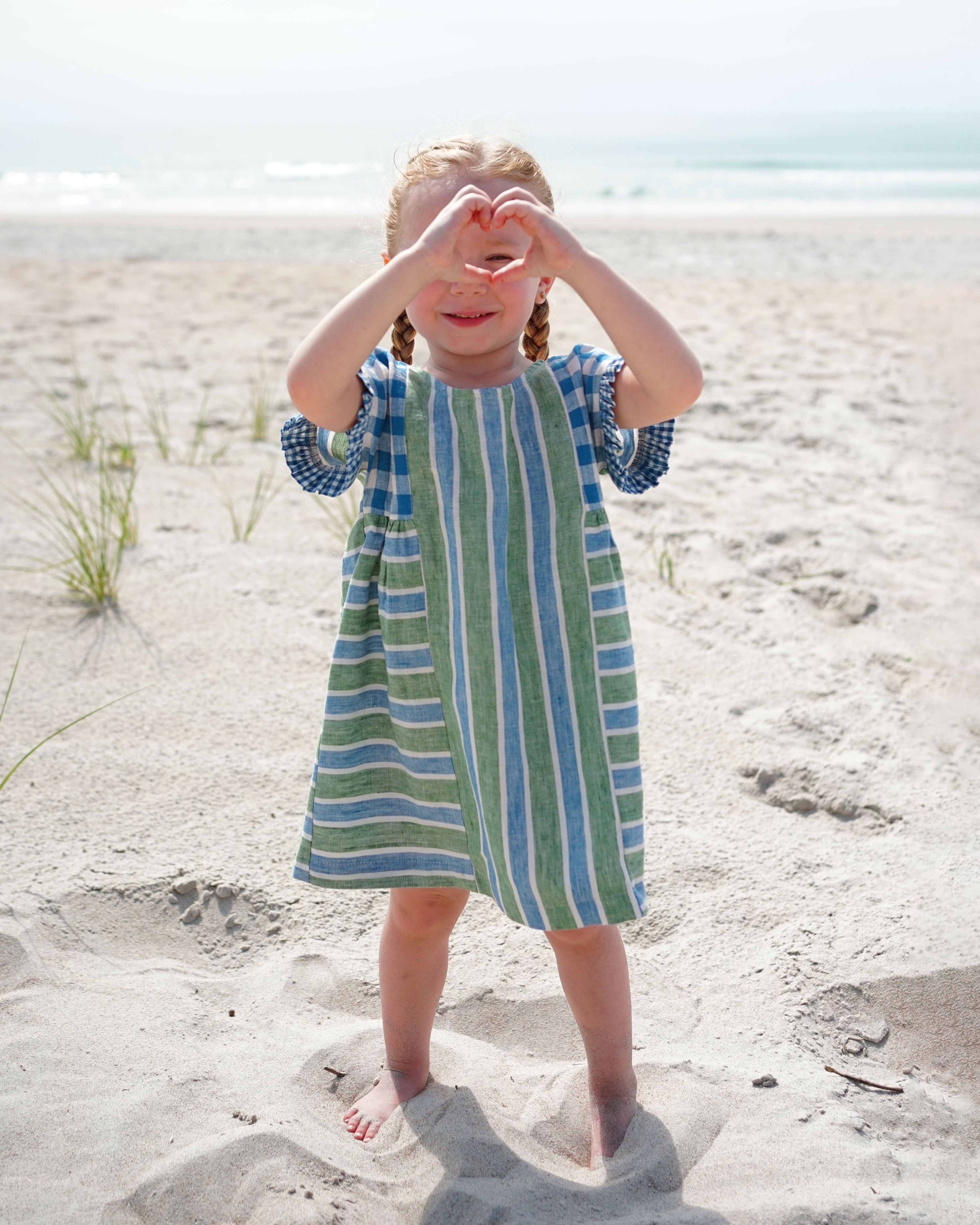 Matchy Matchy Sewing Club KIDS Collage Gather Dress - PDF Pattern