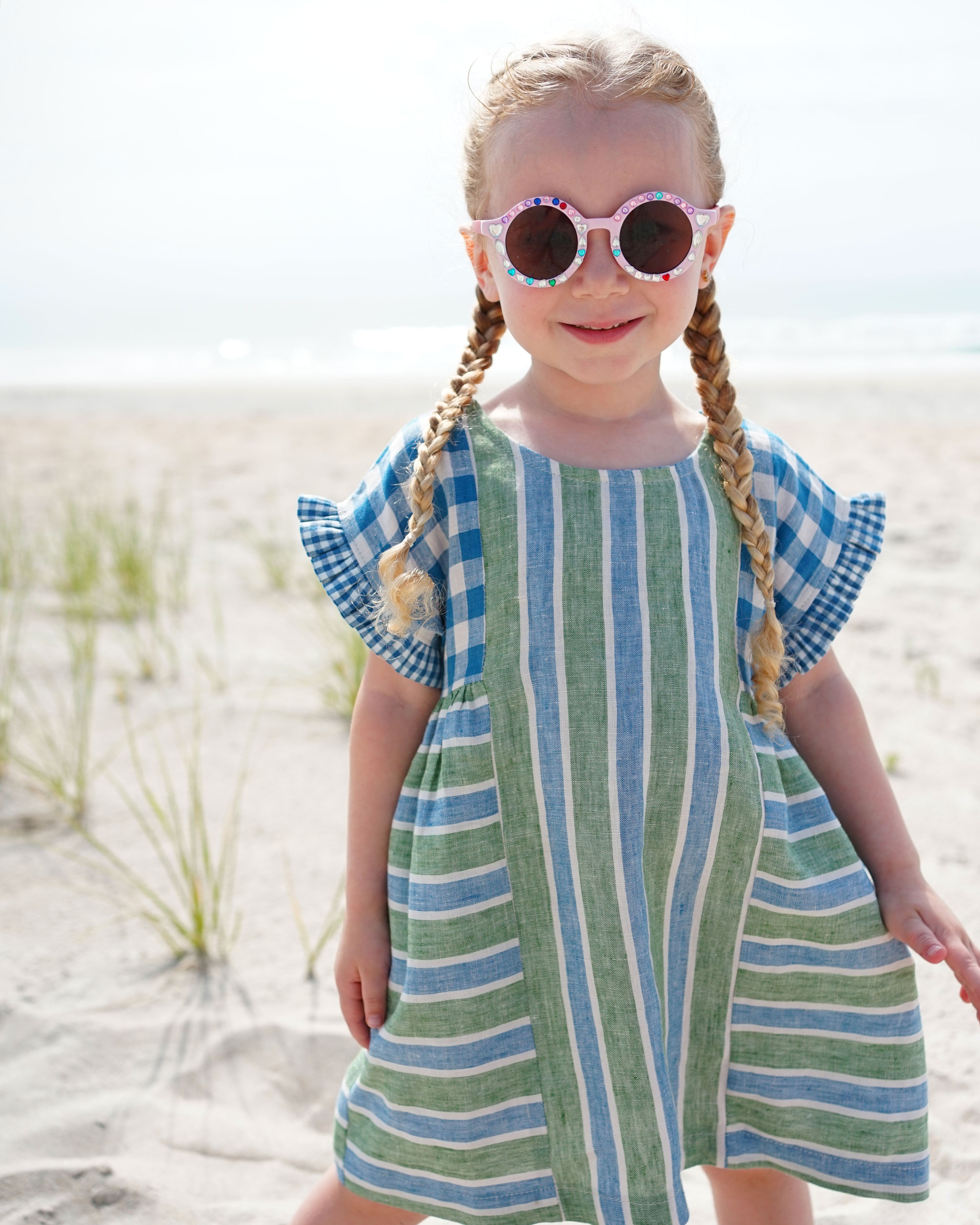 Matchy Matchy Sewing Club KIDS Collage Gather Dress - PDF Pattern