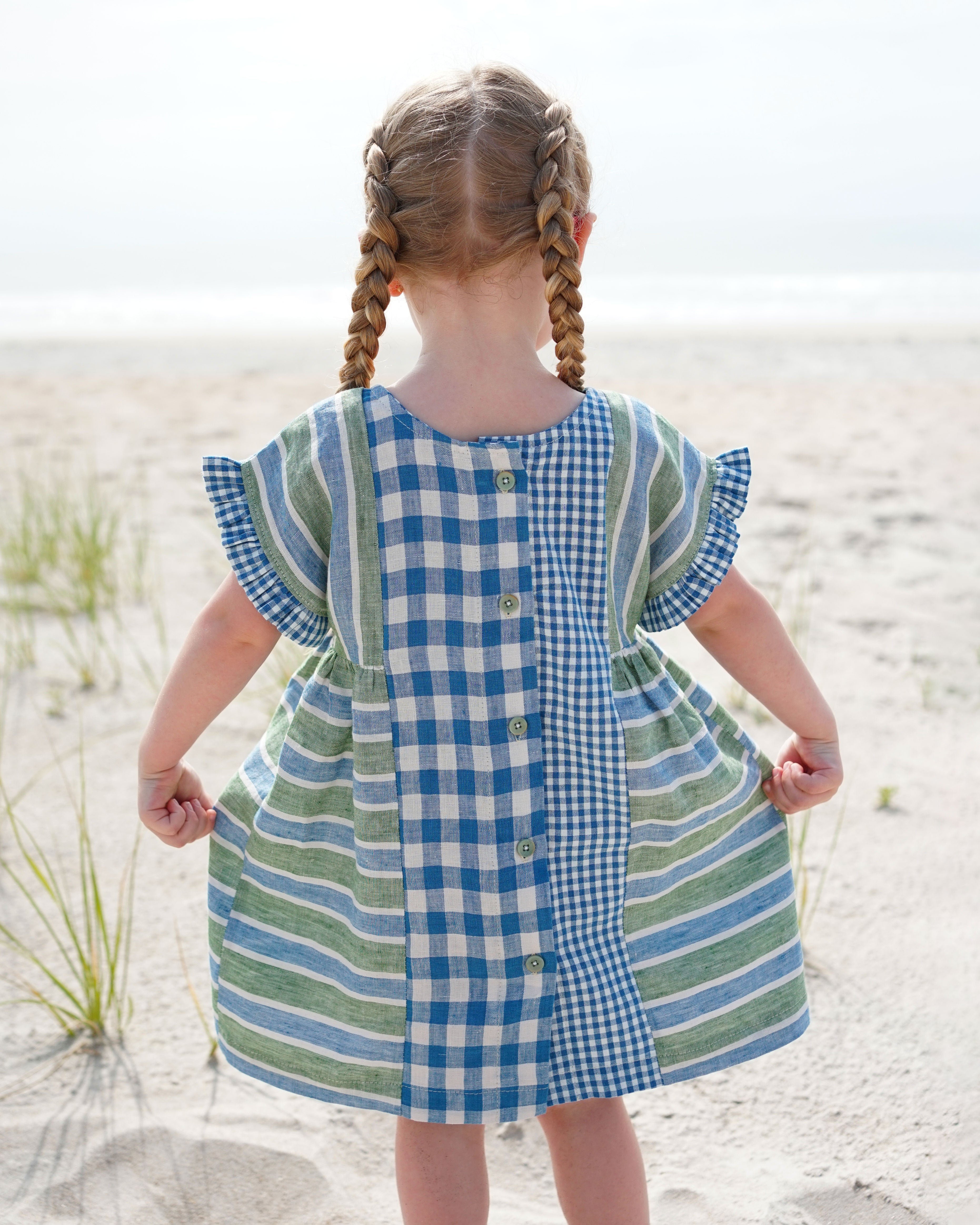 Matchy Matchy Sewing Club KIDS Collage Gather Dress - PDF Pattern