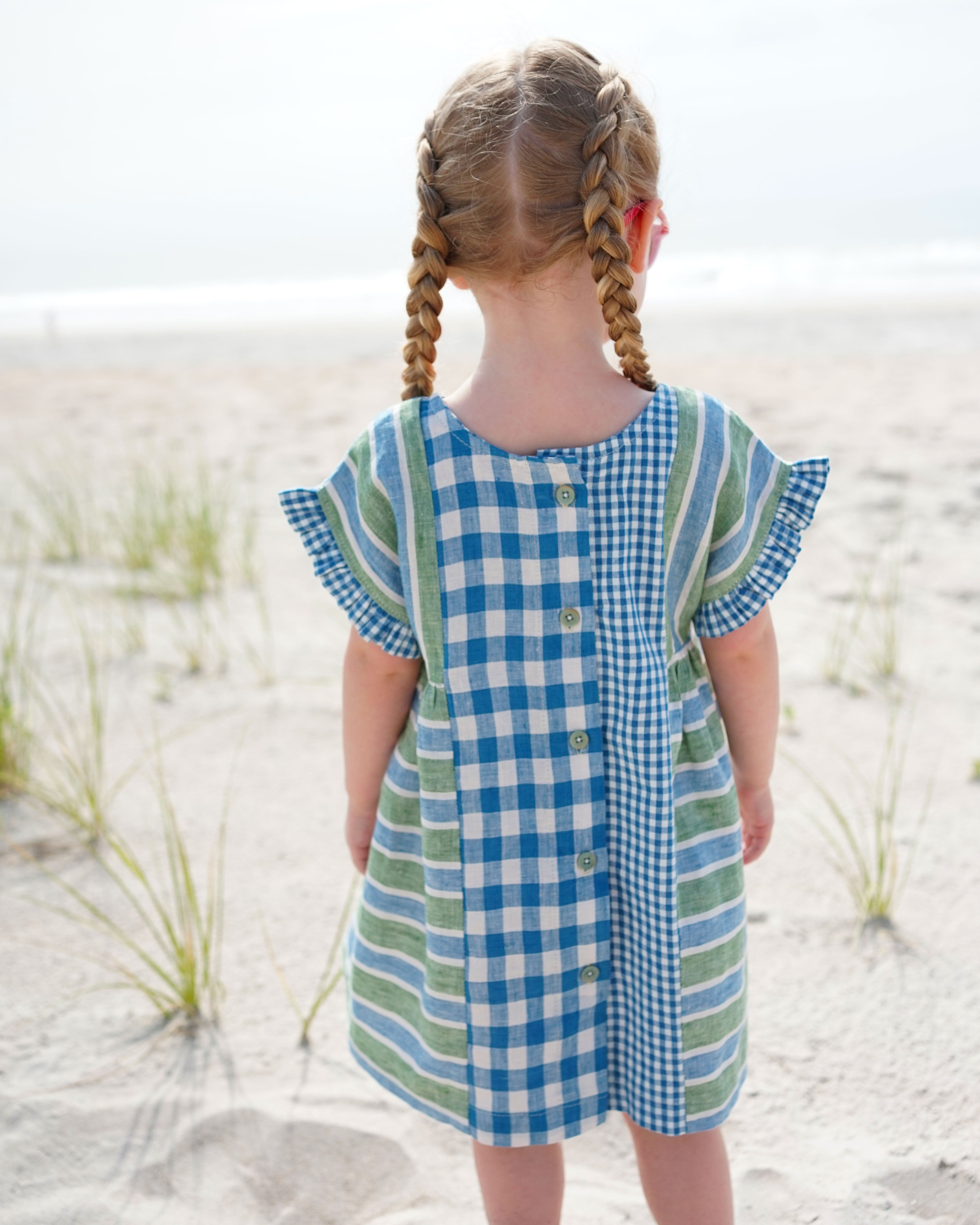 Matchy Matchy Sewing Club KIDS Collage Gather Dress - PDF Pattern
