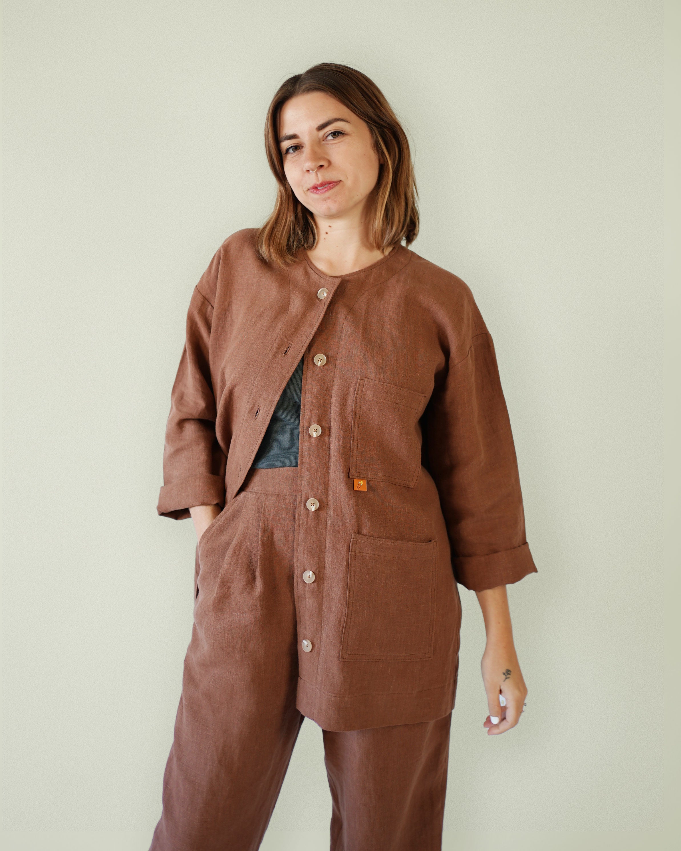 Matchy Matchy Sewing Club Maker's Overshirt - PDF Pattern