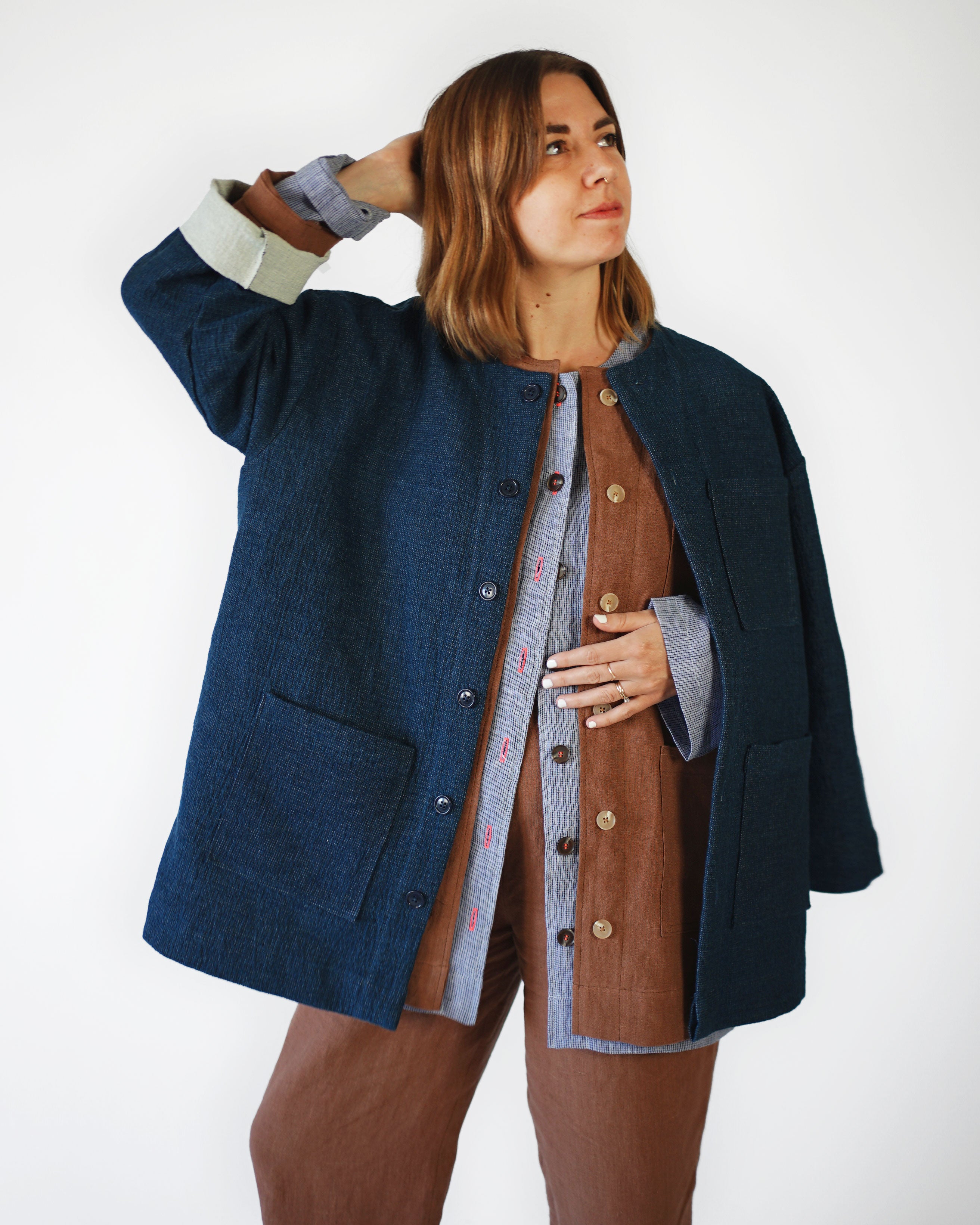 Matchy Matchy Sewing Club Maker's Overshirt - PDF Pattern