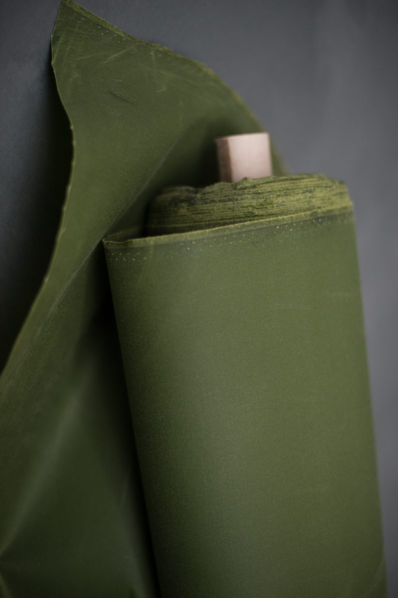 Organic Cotton Oilskin - Merchant and Mills - Grass (per 1/2 metre)