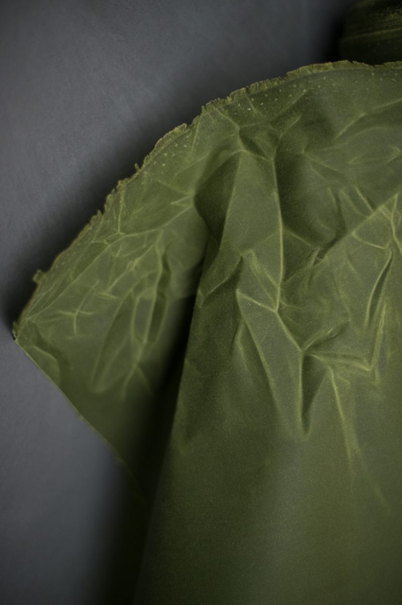 Organic Cotton Oilskin - Merchant and Mills - Grass (per 1/2 metre)