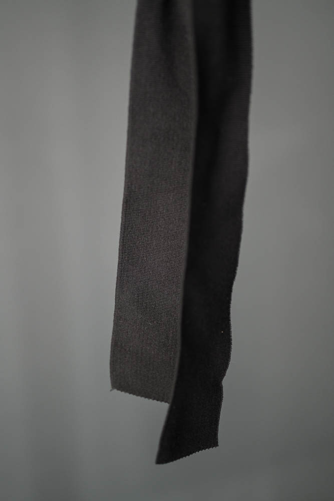 Black Cotton Rib (1 Metre Cut)