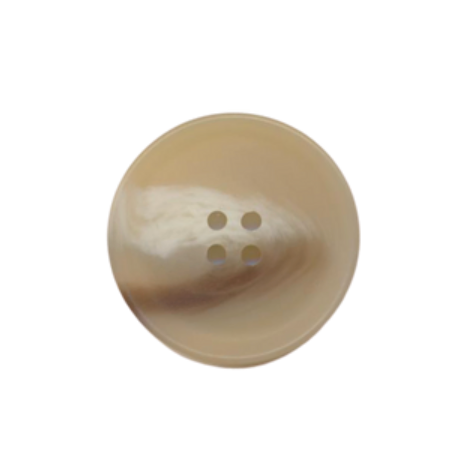 Bioresin Button - Almond, Shiny - 23mm (15/16")