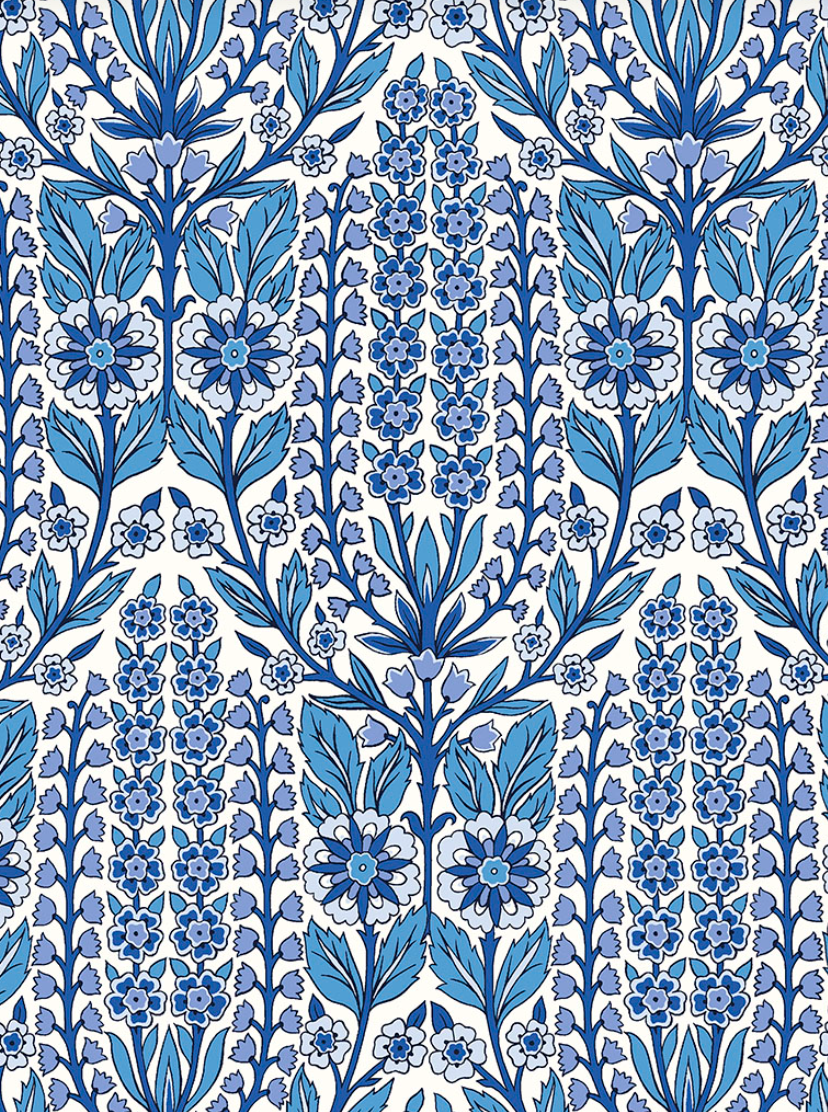 Liberty London Lindsay Garden Tana Lawn - Blue (per 1/2 M)