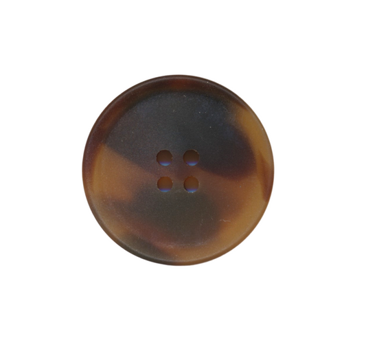 Biodegradable Button - Tortoise - Size 24L (15mm)