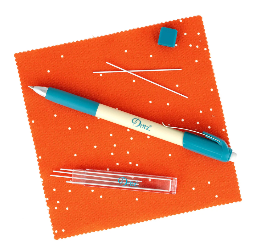 Mechanical Fabric Pencil Set, 0.9mm, White