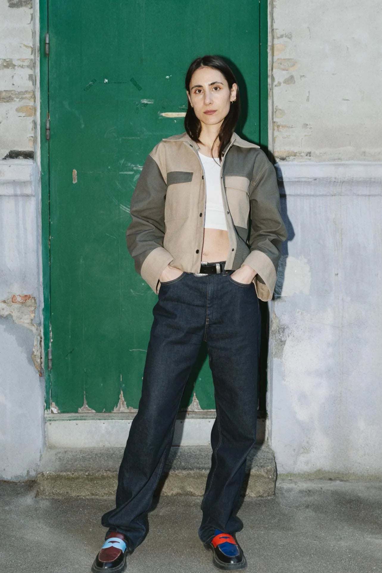 Puff and Pencil Topstitch Vest with Box Sleeves - Paper Pattern