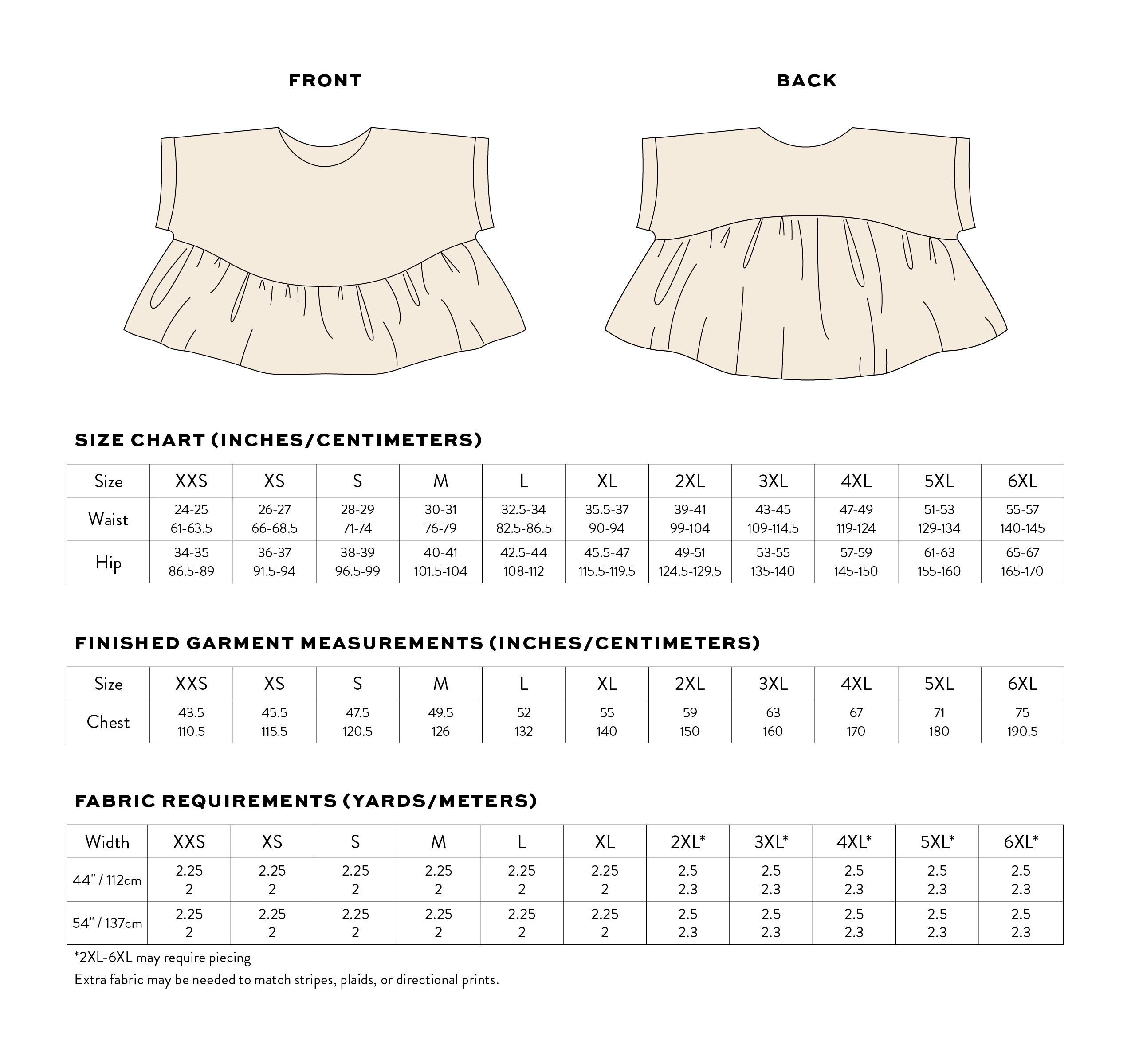 Matchy Matchy Sewing Club Wave Float Top - PDF Pattern