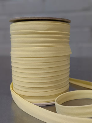 Double Fold POLY-COTTON Bias Binding 13mm / 0.5" (per 10cm) - Multiple Colours