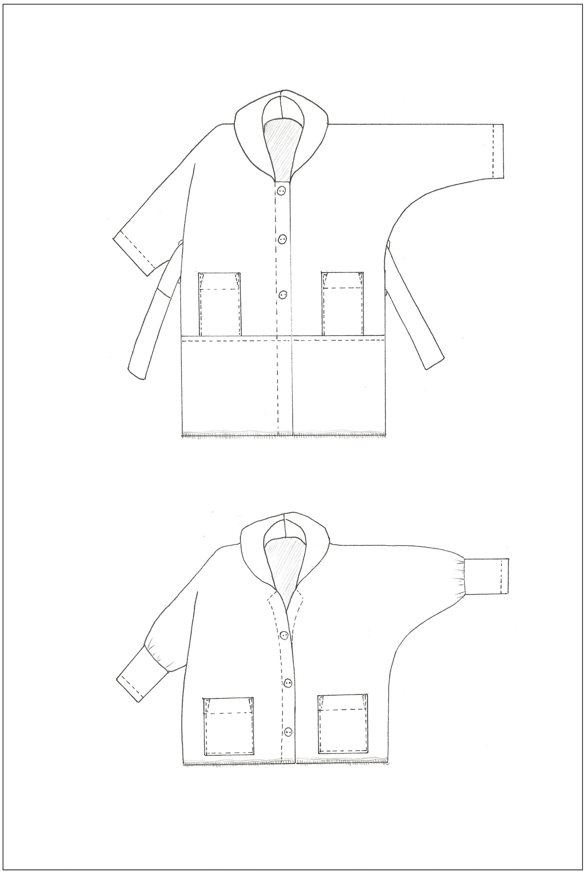 Birgitta Helmersson Zero Waste Coat - PDF Pattern